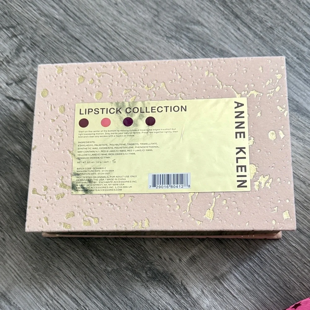 Anne Klein Lipstick Set - Vibrant Red,‎ Elegant Pink, Rich Purple